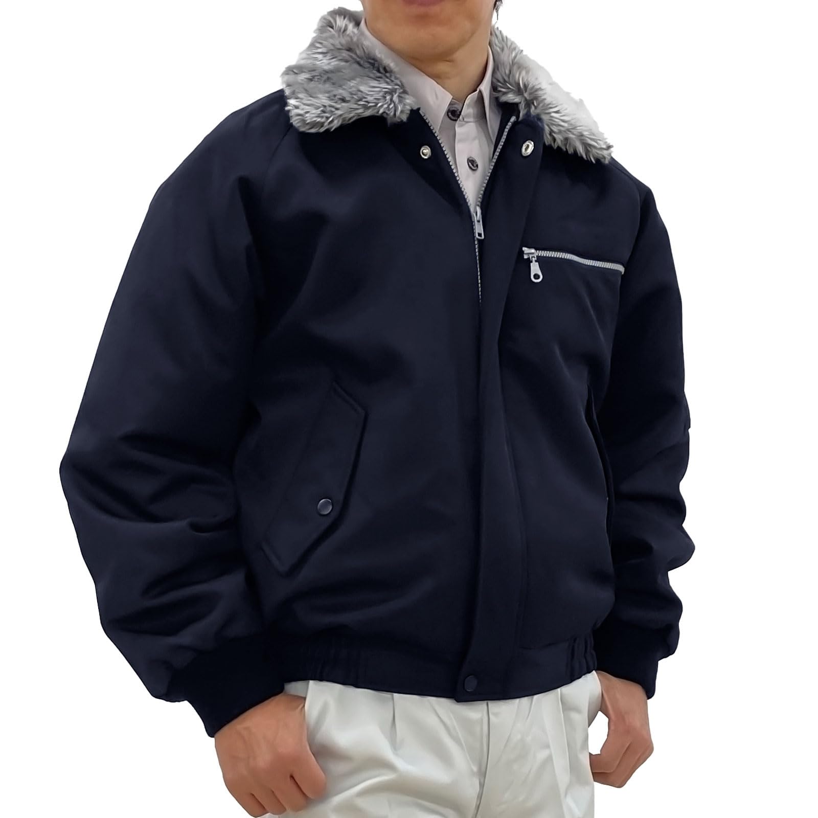 Amazon.co.jp: [TEAGLES] ボアブルゾン 作業着 作業服 防寒 保温